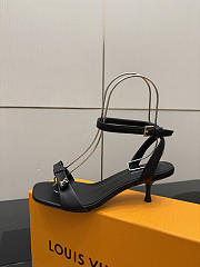 Fortok Louis Vuitton 6AM Sandal Leather Black 5.5cm - 3