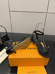 Fortok Louis Vuitton 6AM Sandal Leather Black 5.5cm - 4