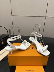 Fortok Louis Vuitton 6AM Sandal Satin White 5.5cm - 2