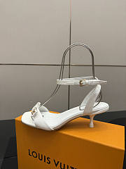 Fortok Louis Vuitton 6AM Sandal Satin White 5.5cm - 3