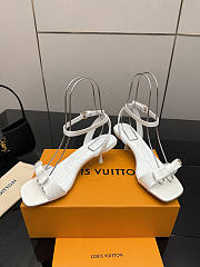 Fortok Louis Vuitton 6AM Sandal Satin White 5.5cm - 4