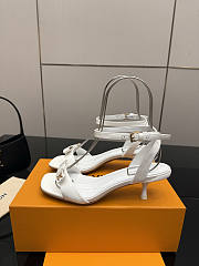 Fortok Louis Vuitton 6AM Sandal Satin White 5.5cm - 5
