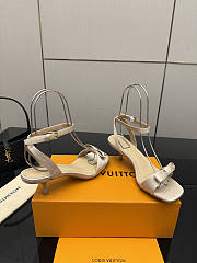 Fortok Louis Vuitton 6AM Sandal Satin Light Beige 5.5cm - 4