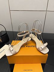 Fortok Louis Vuitton 6AM Sandal Satin Light Beige 5.5cm - 2