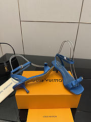 Fortok Louis Vuitton 6AM Sandal Satin Blue 5.5cm - 6