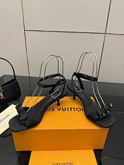 Fortok Louis Vuitton 6AM Sandal Satin Black 5.5cm - 6