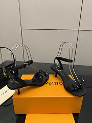 Fortok Louis Vuitton 6AM Sandal Satin Black 5.5cm - 4