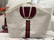 Fortok Gucci Giglio Large tote Bag ivory GG canvas 60*47*16cm - 5
