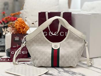 Fortok Gucci Giglio Small tote Bag ivory GG canvas 25*20*15cm
