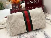 Fortok Gucci Giglio Small tote Bag ivory GG canvas 25*20*15cm - 4