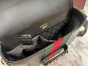 Fortok Gucci Horsebit 1955 Small Shoulder Bag Black 21*14.5*5.5cm - 2