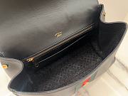 Fortok Gucci Paparazzo Medium Top Handle Bag Black 32*24*17cm - 5