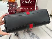 Fortok Gucci Paparazzo Medium Top Handle Bag Black 32*24*17cm - 4