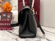 Fortok Gucci Paparazzo Large Top Handle Bag Black 37*29*13cm - 6