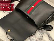 Fortok Gucci Paparazzo Large Top Handle Bag Black 37*29*13cm - 3