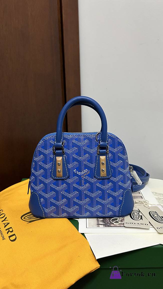 Fortok Goyard Vendôme Mini Bag Blue 16*7*13cm - 1