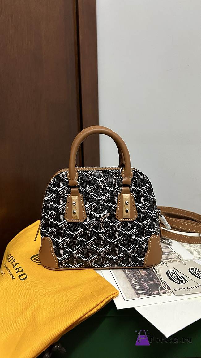 Fortok Goyard Vendôme Mini Bag Brown 16*7*13cm - 1
