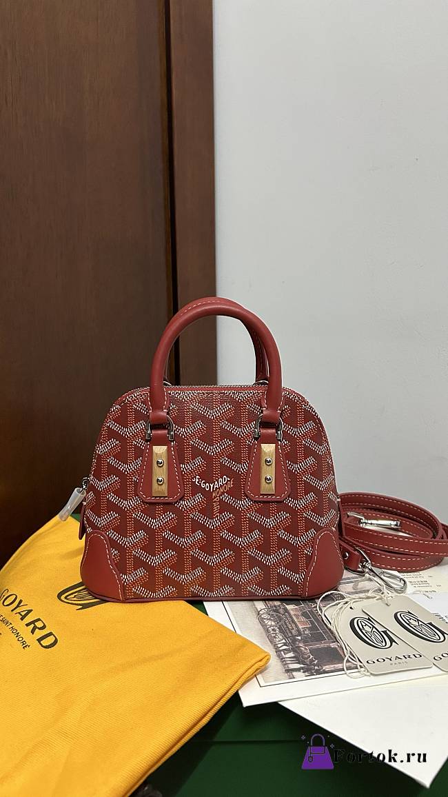 Fortok Goyard Vendôme Mini Bag Red 16*7*13cm - 1