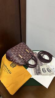 Fortok Goyard Vendôme Mini Bag Burgundy 16*7*13cm - 3
