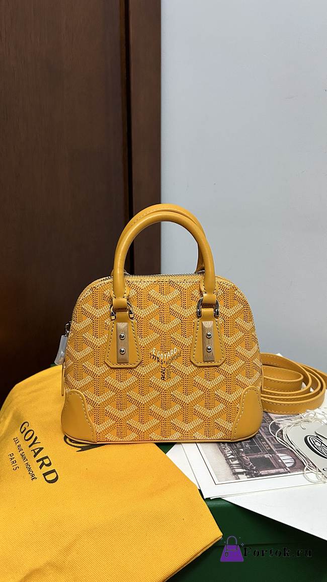 Fortok Goyard Vendôme Mini Bag Yellow 16*7*13cm - 1