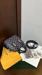 Fortok Goyard Vendôme Mini Bag Navy Blue 16*7*13cm - 5