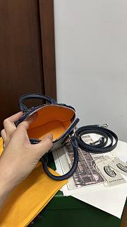 Fortok Goyard Vendôme Mini Bag Navy Blue 16*7*13cm - 2
