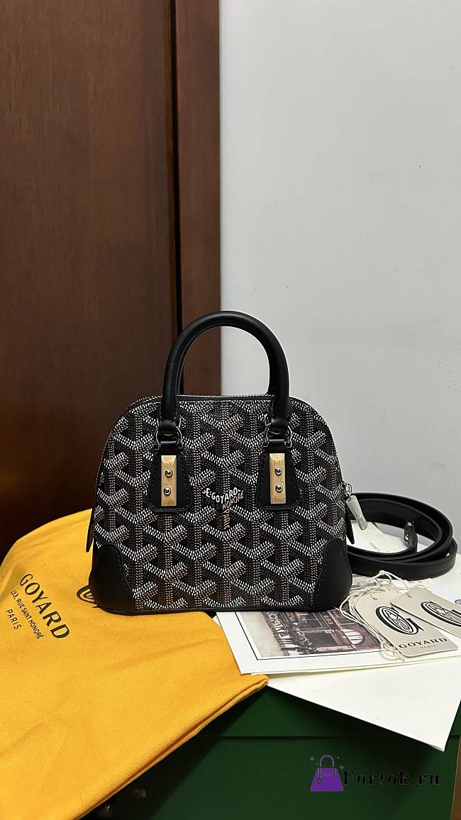 Fortok Goyard Vendôme Mini Bag Black 16*7*13cm - 1