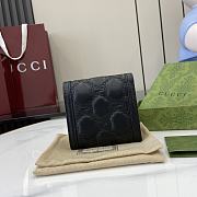 Fortok Gucci GG Matelasse Leather Card Case Wallet Black 12 x 10 x 3cm - 2