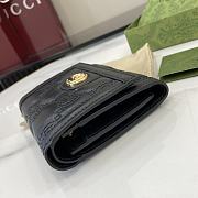 Fortok Gucci GG Matelasse Leather Card Case Wallet Black 12 x 10 x 3cm - 3