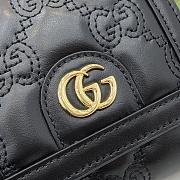 Fortok Gucci GG Matelasse Leather Card Case Wallet Black 12 x 10 x 3cm - 4