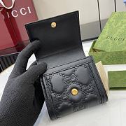 Fortok Gucci GG Matelasse Leather Card Case Wallet Black 12 x 10 x 3cm - 6