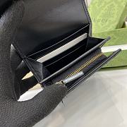 Fortok Gucci GG Marmont Leather Card Case Wallet Black 12 x 10 x 3cm - 5