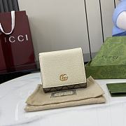 Fortok Gucci GG Marmont Bicolor Wallet Bi-color White 12 x 10 x 3cm - 1