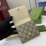 Fortok Gucci GG Marmont Bicolor Wallet Bi-color White 12 x 10 x 3cm - 5