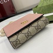Fortok Gucci GG Marmont Bicolor Wallet Bi-color Pink 12 x 10 x 3cm - 5