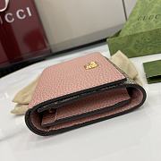 Fortok Gucci GG Marmont Bicolor Wallet Bi-color Pink 12 x 10 x 3cm - 6