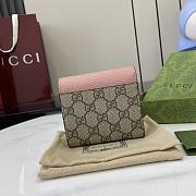 Fortok Gucci GG Marmont Bicolor Wallet Bi-color Pink 12 x 10 x 3cm - 3