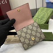 Fortok Gucci GG Marmont Bicolor Wallet Bi-color Pink 12 x 10 x 3cm - 2
