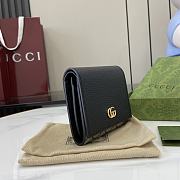 Fortok Gucci GG Marmont Bicolor Wallet Bi-color Black 12 x 10 x 3cm - 6
