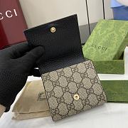 Fortok Gucci GG Marmont Bicolor Wallet Bi-color Black 12 x 10 x 3cm - 2