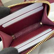 Fortok Gucci Ophidia Coin Zip Wallet Burgundy 11x9x2.5cm - 4