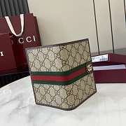 Fortok Gucci Ophidia Passport Case GG Canvas Brown 9.5 x 14 x 1cm - 6