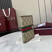 Fortok Gucci Ophidia Passport Case GG Canvas Brown 9.5 x 14 x 1cm - 5