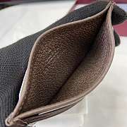 Fortok Gucci Ophidia GG Card Case Canvas Brown 11 x 7 cm - 2