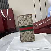 Fortok Gucci Ophidia Long Zip Around Wallet GG Canvas Brown 10x 20x 2.5cm - 3