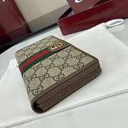 Fortok Gucci Ophidia Long Zip Around Wallet GG Canvas Brown 10x 20x 2.5cm - 5