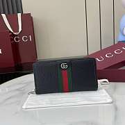Fortok Gucci Ophidia Long Zip Wallet Black 19.5x 11x 3cm - 1