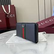 Fortok Gucci Ophidia Long Zip Wallet Black 19.5x 11x 3cm - 5
