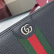 Fortok Gucci Ophidia Long Zip Wallet Black 19.5x 11x 3cm - 2