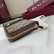Fortok Gucci Ophidia Zip Around Wallet Brown 20x 15x 5cm - 5